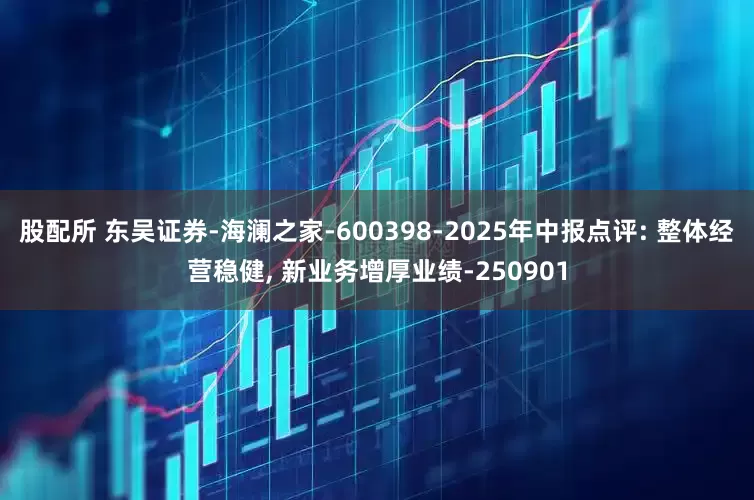 股配所 东吴证券-海澜之家-600398-2025年中报点评: 整体经营稳健, 新业务增厚业绩-250901