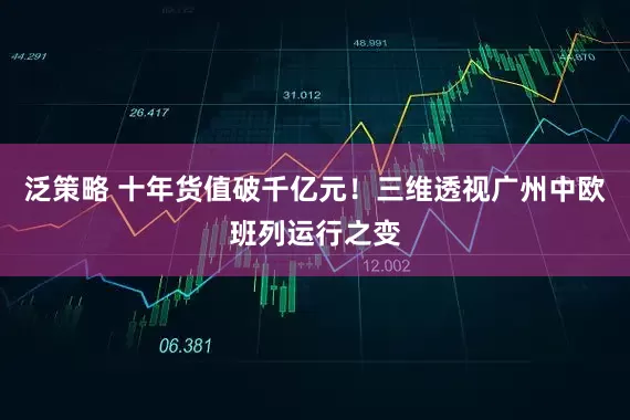泛策略 十年货值破千亿元！三维透视广州中欧班列运行之变